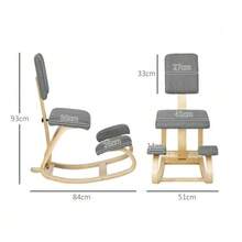 Ergonomic Kneeling Chair, Kneeling Stool, Health Chair For Home, Office, Meditation, Grey - Grey - View 2
