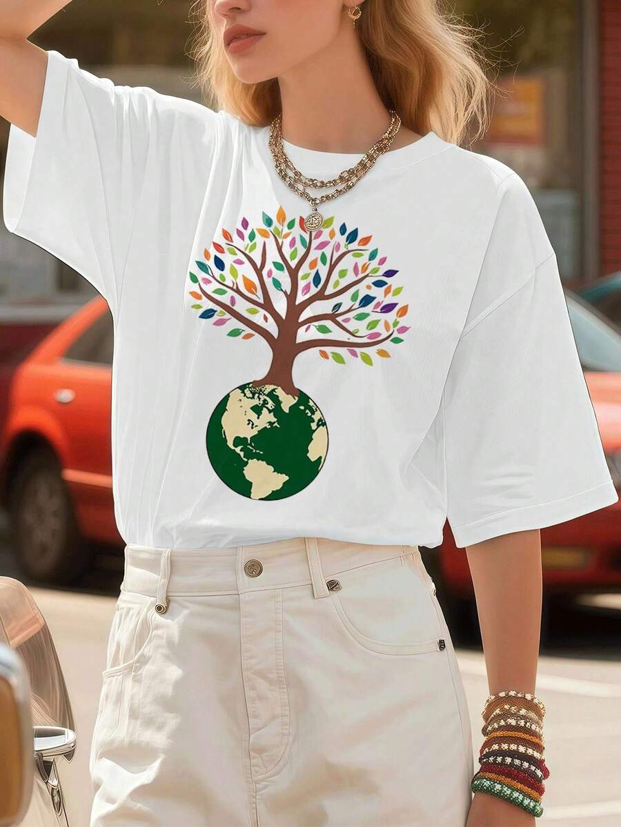 Women T-Shirts - White - View 1