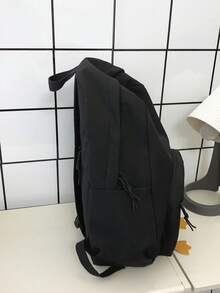 2026 New High-Value Student Backpack For Women, Minimalist Large Capacity Corduroy Middle School Backpack - Black - View 11