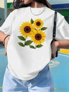Dam-T-shirts - Vitt - Visa 1