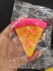 Pizza Shaped Squeeze Toy, Slow Rebound Stress Relief Toy, Soft Rubber Squeeze Toy, Small Office Stress Relief Item, Student Relaxation Toy, Creative Desktop Stress Relief Decor, Adult Stress Relief Toy, Squeeze Vent Toy, Soft Tactile Stress Relief Toy, Holiday Party Favor, Small Gift For Friends, Stress Relief And Healing Toy, Daily Relaxation Squeeze Toy, Portable Mini Stress Relief Toy - Multicolor - View 13