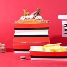 10pcs/20pcs/50pcs,Cartoon Animation Themed Paper Food Potato Chips Box, Disposable Chip Boats,Red White Black Boat Snack Boxes, Anime Themed Birthday Party, Movie Night, Game Night, Carnival, Sports Event Food Serving Containers - View 2