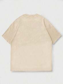 100% algodón puro, transpirable y agradable para la piel. Diseño clásico de cuello redondo, corte ajustado y adecuado para todo tipo de cuerpos. Estampado de moda con estilo minimalista y de alta calidad. Diseño unisex perfecto para conjuntos de pareja, ideal para el transporte diario, citas, ocio y ropa urbana - versátil y atemporal. - Beis - Ver 5