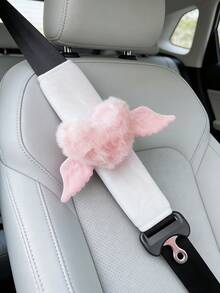 1件/2件装汽车安全带肩部保护套，带翅膀，爱心肩部保护套，柔软舒适，适合作为情人节礼物送给女朋友 - 護肩 - 查看 13