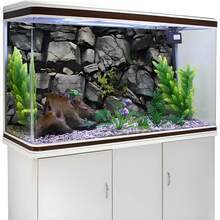 岩石山脉，鱼缸背景画，水族箱背景贴纸，爬行动物笼背景贴纸，正面自粘，鱼缸景观装饰，水族箱装饰 - A - 查看 5