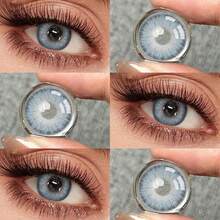 11 Pairs Of Colored Contact 1enses, Offering A Variety Of Color Options. Inc1udes A Contact Lens Case And Wearing Tools, Suitable For Year-Round Use, Ideal For Eye Makeup, Cosplay, Holiday Costume Parties, Halloween - 彩色 - 查看 5
