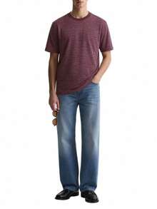 EA7 Men's Polo Shirt Red - Burgundy - View 3