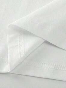 Camisetas de manga corta de cuello redondo estilo retro de una sola pieza para mujer en tallas grandes, con letras y números, holgadas y a la moda, 180g 100% algodón, estilo casual para mujer. - Blanco - Ver 6