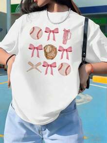 Dam-T-shirts - Vitt - Visa 1