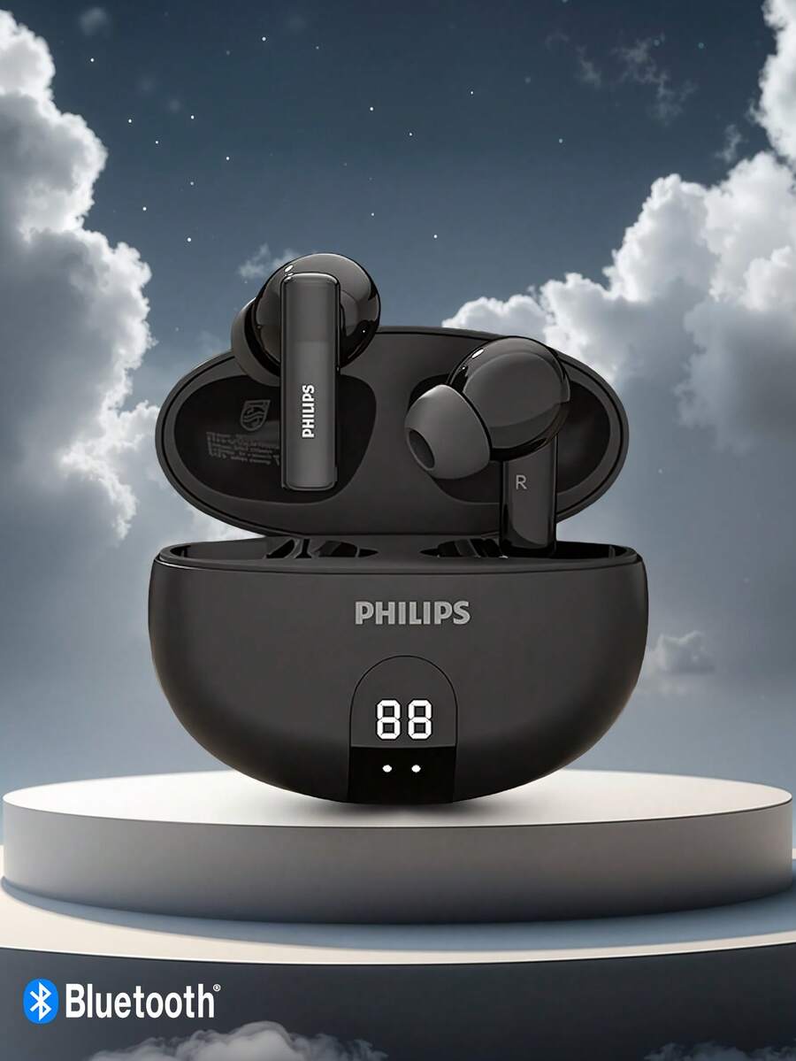 PHILIPS TAT3559 真无线耳机,主动降噪,20 小时播放时间,蓝牙 5.4,IPX4 防水,Type-C 快充,轻巧舒适,适合通勤、锻炼和旅行。 - 查看 1