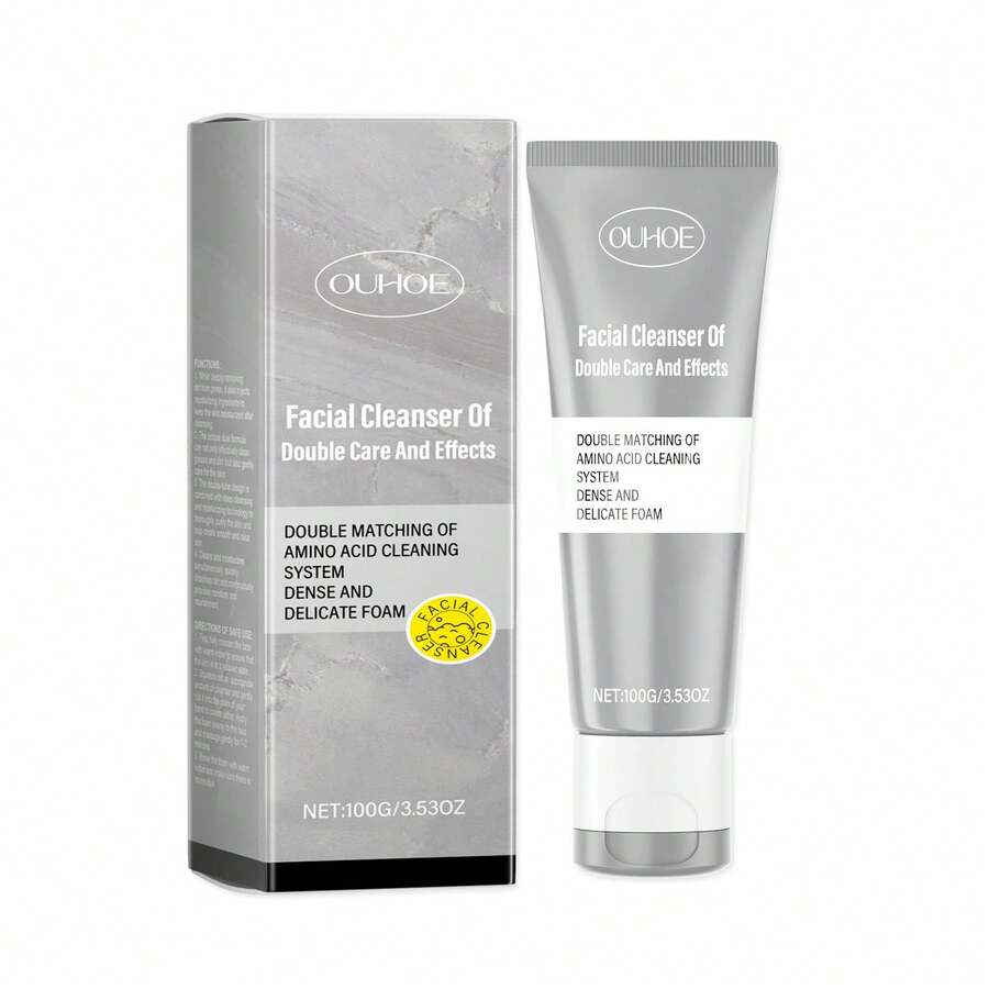 OUHOE Limpiador Hidratante de Doble Acción de 100g, Limpia Suavemente la Piel del Rostro y Refresca con Hidratación - 1 - Ver 1