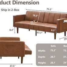 Sofa Bed Frame - Brown - View 2
