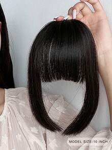 Bangs Synthetic Straight Natural Fringe Princess Cut Bangs Clip In Hair Extensions Women Hair Bangs Fake Fringe Hair - Multicolor - View 4