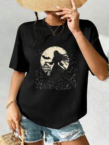 Women T-Shirts - Black - View 2