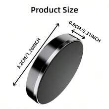 Multi-Functional Magnetic Holder, Strong Adhesive Suitable For Desk, Wall, Kitchen And Bathroom, Can Be Attached To Phones - Silver - View 7