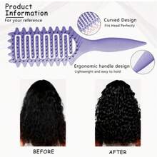 1pc Women's Curling Comb, Ventilated Styling And Setting Curly Hair, Suitable For All Hair Types, Release Curly Hair Charm, Shape And Create Perfect Style - A - View 6