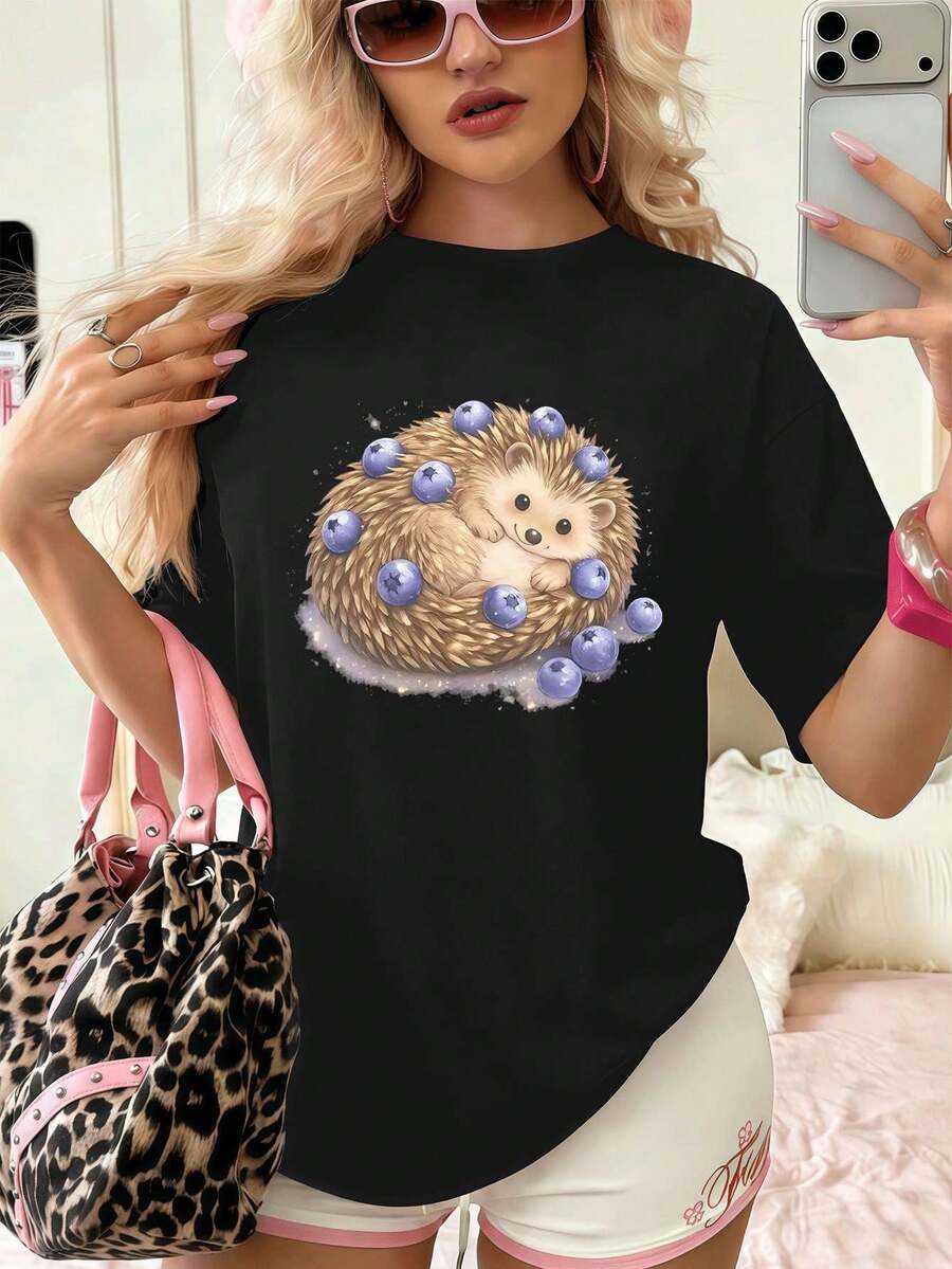Women T-Shirts - Black - View 1
