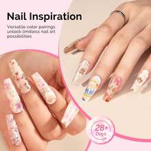 MelodySusie Nail Foil Glue Gel, 15ML Soak Off LED/LUV Foil Transfer Adhesive For Nail Art, Professional Strong Sticky Base For Nail Foils &Amp; Stickers, Need Cure With Nail Lamp - 顏色A - 查看 4