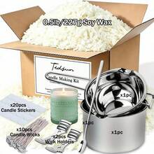 Wax Molding Pot/Stirrer/Fixed Stand/DIY Handmade Materials, Candle Making Kit Molding Materials For Cup Candles & DIY Wax, Suitable For Beginners/Complete Starter Set - A Wax-making Material Kit - View 7