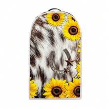 1 Household Food Processor And Juicer Dust Cover, Sunflower Flower Pattern, Small Appliance Protection Cover, Universal Size Food Processor Dust Cover, Machine Washable, Suitable For Women's Kitchenware - Full Coverage - View 6