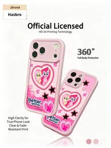 Hasbro MY LITTLE PONY 1个官方卡通少女手机壳，适用于三星 Galaxy S23、Galaxy S24、Galaxy S25、苹果 iPhone 17、17 Air、17 Pro、17 Pro Max、11、12、13、14、15、16 Pro、16 Pro Max、14 Plus、15 Plus、16 Plus、15 Pro Max、16 Pro、16 Pro Max、XR、XS Max、X - 粉色 - 查看 5