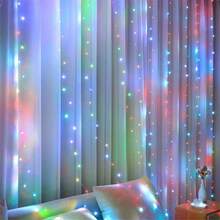 3/6m Battery Powered String Lights, Suitable For Wedding, Party, Home Decor, Holiday Atmosphere Lighting, Battery Operated Lighting - Battery Box Curtain Light - View 6
