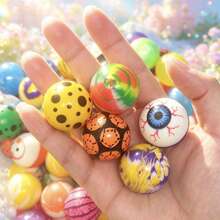 30mm High Elasticity Rubber Balls Bulk Pack, Multi-Color Assorted, Super Bouncy, Suitable For Party Favors, Vending Machine Refills, Carnival Prizes - Random - View 6