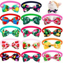 8/14pcs Summer Fruit Pattern Bow Tie, Adjustable Bowties Decoration For Small/Medium Cats & Dogs, Suitable For Party, Birthday, Pet Grooming, Mixed Styles - Multicolor - View 6