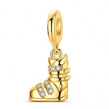 Pendentif en forme de scarabée de l'amour éternel, carrosse de citrouille royal, lion et cœur décoratif multifonctionnel, plaqué or 18k, accessoire de bijou pour femme, convient pour bracelet original, collier, pendentif DIY, port quotidien, rendez-vous, fête, vacances, cadeau romantique unique et parfait - Doré - View 16