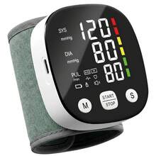 MOOD LIGHT Automatic Wrist Blood Pressure Monitor, Equipped With An LCD Screen, Adjustable Cuff, Pulse Detection, And Arrhythmia Alarm Function - Blood Pressure Measurement | USB Charging | Voice Playback Function, Is An Excellent Gift For Friends And Family - 黑 - 查看 9