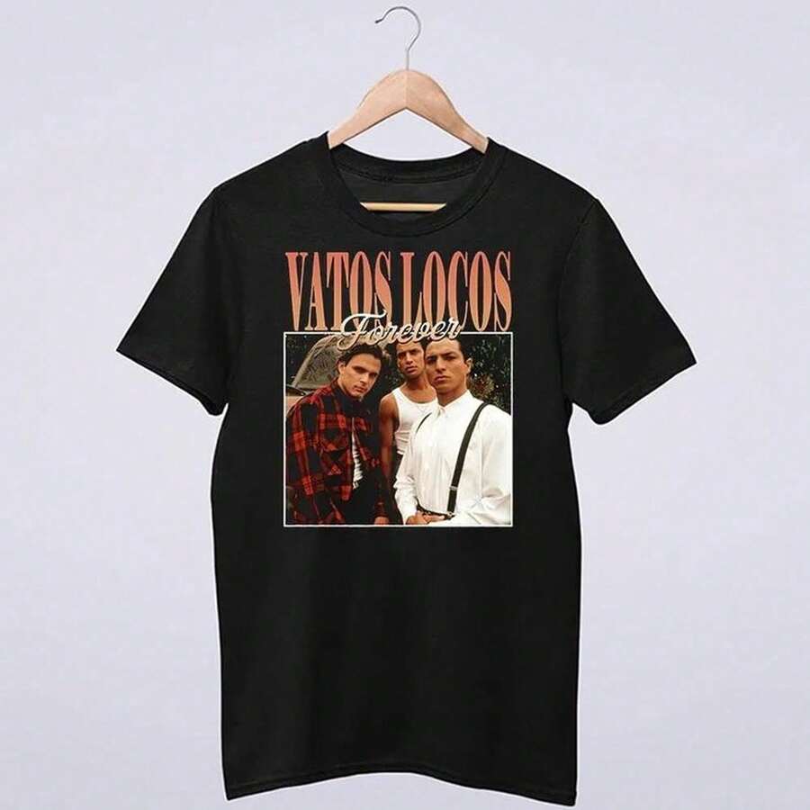 Blood In Blood Out 1993 Vatos Locos T ShirtShirt For Women Camiseta 100% Algodón Unisex - Playera Casual Premium de Corte Cómodo - Negro - Ver 1