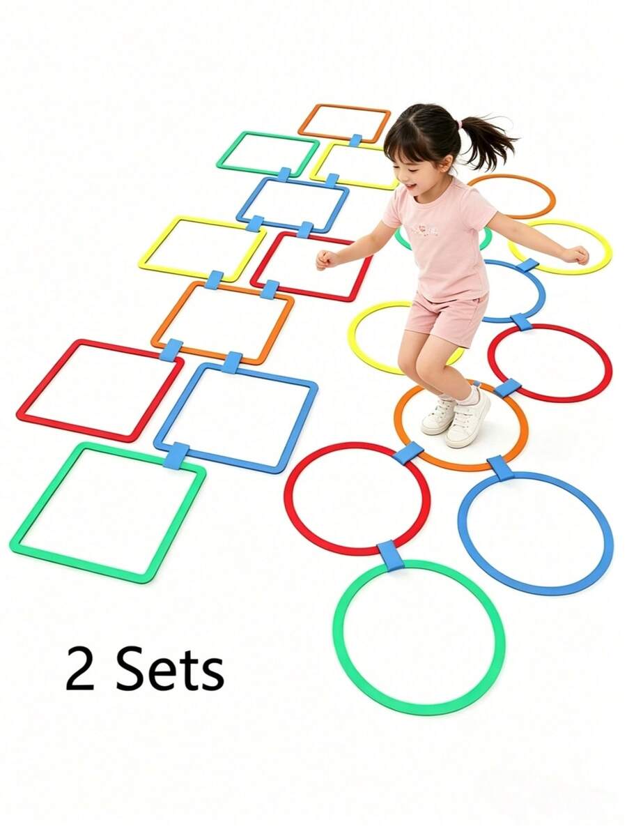 5pcs/10pcs Colorful Plastic Blocks And Connectors Agility Training Set - Ideal For Yard, Indoor And Outdoor Games, Soccer And Basketball Practice (Random Colors)