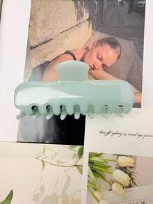 1 cái/4 cái Kẹp tóc kiểu dáng giống người nổi tiếng, tối giản, màu trắng, dành cho nữ, kẹp tóc đa năng kiểu Hàn Quốc, kẹp búi tóc. - Nhiều màu - Xem 7