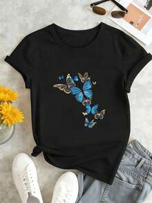Women T-Shirts - Black - View 1