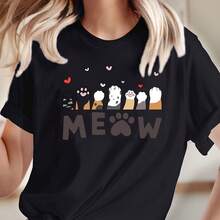 Essential Women's T-Shirt: All-Day Comfclothest, Lightweight & Soft With Clothes Print - Black - View 1