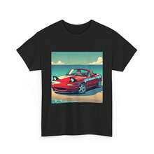Unisex T-Shirt Made Of Pure Cotton, Classic JDM Fan T-Shirt In Miata MX5 Style, Summer T-Shirt, Blouse, Basic Top, Creative Design, Ideal For Outdoor Activities, Cool Style, Fun Design, Perfect For Outdoor Games. - Black - View 1