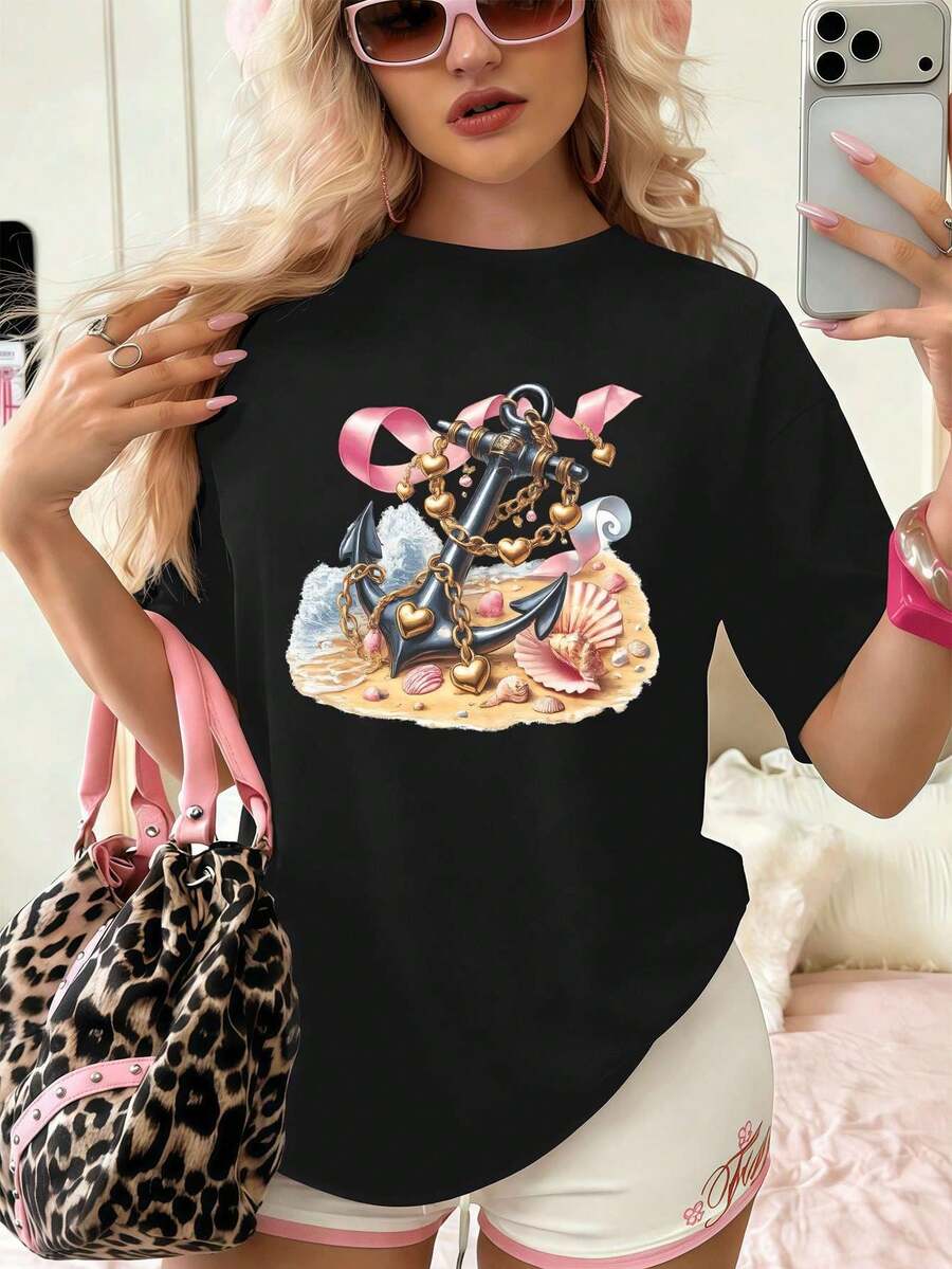 Women T-Shirts - Black - View 1