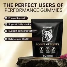 Miriyalyad Men's Boost Gummies, 60 Count, Energy & Stamina Support Dietary Supplement - 1PCS - View 4