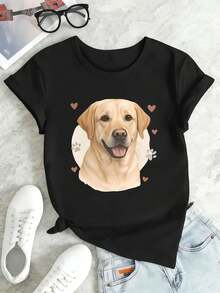 Women T-Shirts - Black - View 2