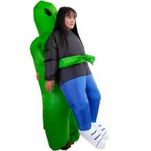 1pc Inflatable Alien Hugging Costume, Suitable For Height 1.5-2m, Batteries Not Included - Children's Alien Ghost  Is Suitable for 0.9-1.5 Meters Tall - View 3