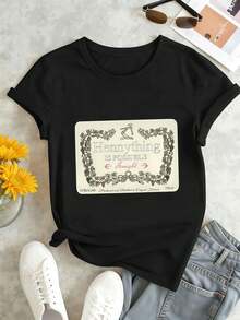 Women T-Shirts - Black - View 1