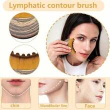 1pc Facial Care Massage Set Lymphatic Contour Facial Brush, Lymphatic Massage Tool, Suitable For Face, Chin And Jawline Sculpting, Ergonomic Design, Precise Skin Contact, Portable Beauty Tool (Better Results With Continuous Use) Self-Care, Skincare Tool, Facial Care - Various - View 10