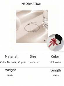 1 chiếc vòng tay mặt dây chuyền hoa và lá đính đá Zirconia, vòng tay dây mảnh phù hợp cho nữ giới đeo hàng ngày, hẹn hò và dự tiệc. - Nhiều màu - Xem 9