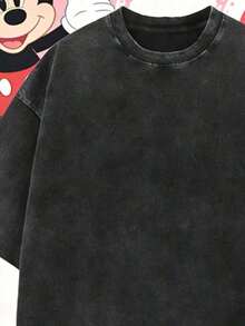 Disney Officially Licensed Graphic T Shirts 100 Percent Cotton Disney Shirt, Mickey & Minnie Couple T-Shirt, Unisex, Washed 230g, Retro Washed, Park Outfit, Crew Neck Casual Tee - Men's T-shirt - View 4