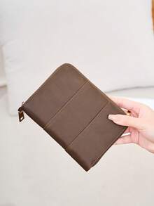 CHARM INFINITE RFID 防盗复古 PU 皮革护照夹，带拉链的旅行证件收纳包，多卡位，小巧护照夹 - 彩色 - 查看 10