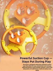 Children's Realistic Steering Wheel Toy - Features Sound Effects, And Music; An Educational Toy For Learning Traffic Rules. Simple And Easy To Play,A Perfect Birthday Gift For Boys And Girls Ages 3+ (Not Included 2 AA Batteries). - Multicolor - View 5