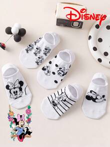 Disney 10/5/1 双迪士尼袜子，可爱米奇男士短袜，夏季隐形短袜，卡通趣味袜子，舒适透气时尚男士袜子，绝佳礼物，透气吸汗，休闲百搭，时尚卡通图案船袜，适合学生，欧美成人尺码，可作礼物和日常穿着，米奇和他的朋友们 - 彩色 - 查看 12