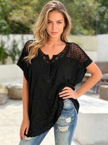 Women Tops - Black - View 1