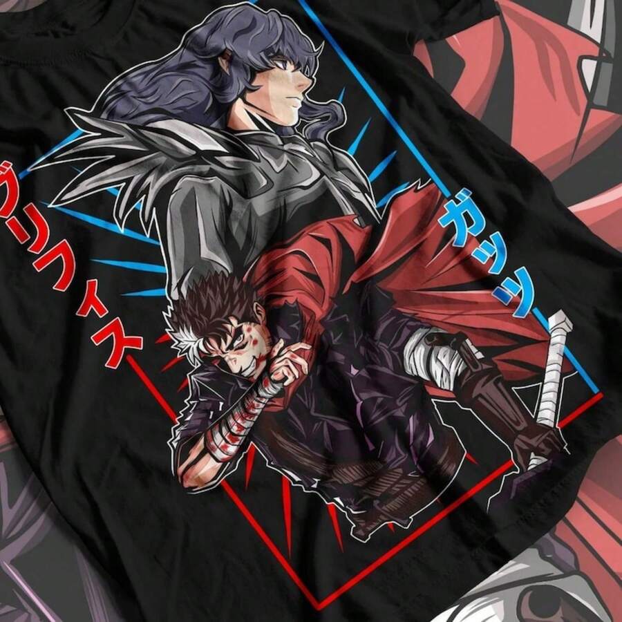 UniS1ex Skull Knight Shirt, Anime Vintage Special T-shirt, Anime Manga, Anime Shirt, Black SwoR1DS1Man, Graphic Anime T1EE, Manga Shirt, j1apanFor wom Camiseta 100% Algodón Unisex - Playera Casual Premium de Corte Cómodo - Negro - Ver 1