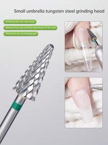 Baoshiman 鎢鋼美甲鑽頭，專業美甲護理鑽頭，適用於指甲表面拋光、凝膠指甲去除與塑形的電動美甲工具 - 彩色 - 查看 5